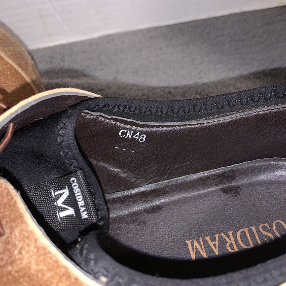 Cosidram Shoes Men’s Size 13 US 48 EU Casual Brown Leather Oxford Slip-On - Picture 6 of 6